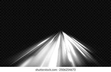 White shiny sparks of spiral wave. Curved bright speed line swirls. Shiny wavy path. Magic golden swirl with highlights. Glowing swirl bokeh effect. vortex, light, effect, white, lines, abstract