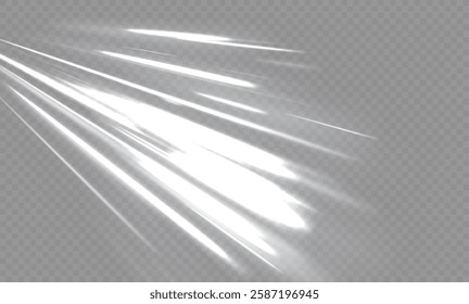 White shiny sparks of spiral wave. Curved bright speed line swirls. Shiny wavy path. Magic golden swirl with highlights. Glowing swirl bokeh effect.