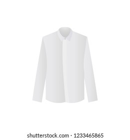 White shirt isolated. Clothes vector design