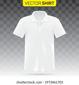 White shirt vector mockup.