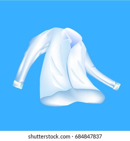 white shirt washed, background 3d illustration