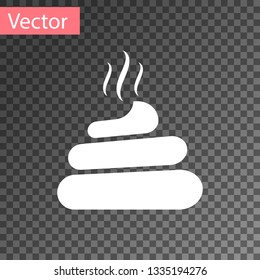 White Shit icon isolated on transparent background. Vector Illustration