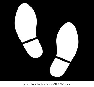 White Shoe Print