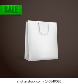 white shopping bag