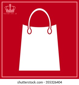 White shopping bag icon