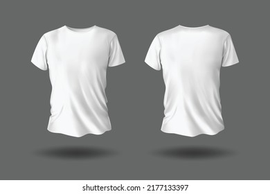 White short sleeve t-shirt mockup