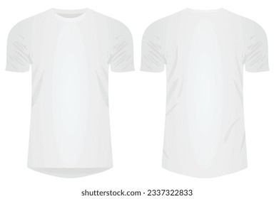 White short sleeves jersey. vector illustration