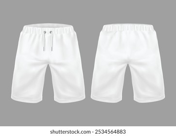 white shorts  mockup design template