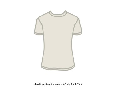 White short-sleeved shirt undershirt in white background