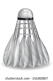 white shuttlecock