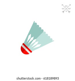 White Shuttlecock Icon