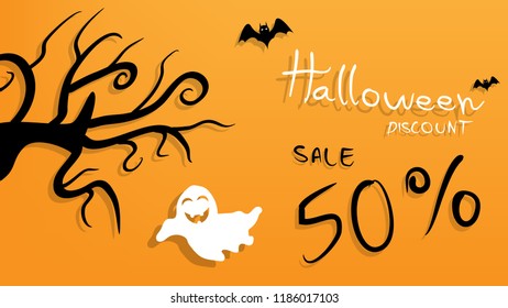 White Silhouette Halloween Discount sale 