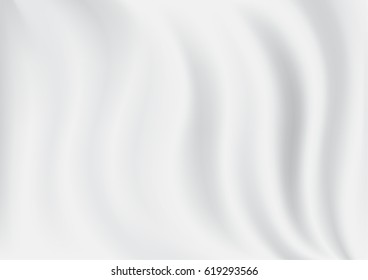White silk background. vector illustration eps10.