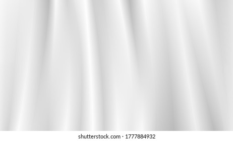 white silk cloth fabric wave overlapping with light and shadow. abstract texture white background and copy space for web design