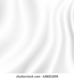 White silk fabric background. vector illustration eps10.