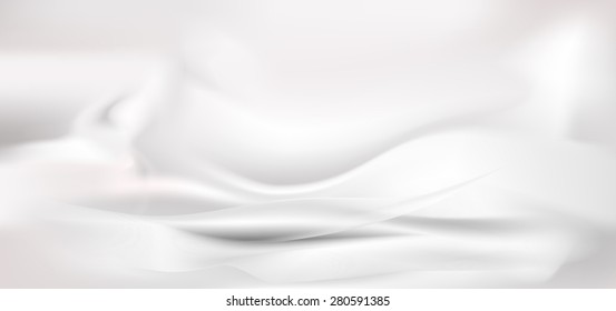 white silk smooth flow background vector