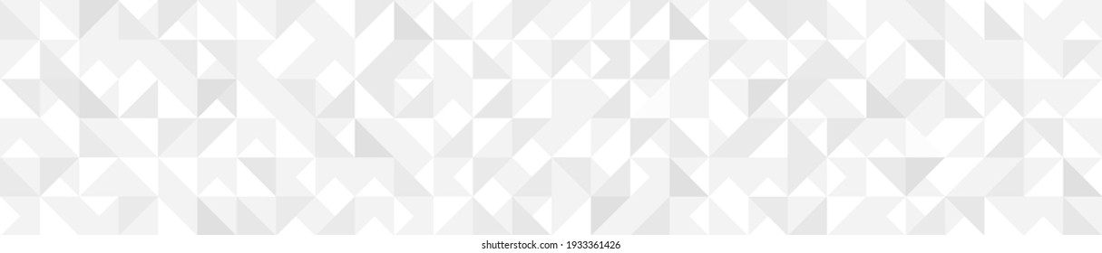 White silver abstract geometric background. Geometric triangles pattern business vector. Elegant universal wallpaper for presentation, brochure or placard. Minimalist empty triangular design