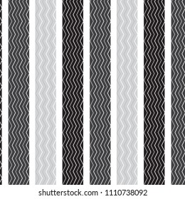 white silver chevron vertical striped inside black silver vertical striped pattern white background vector illustration image