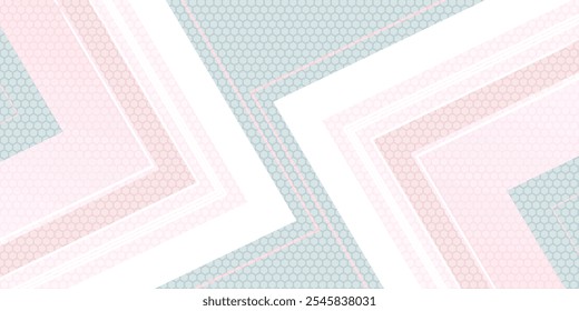White silver soft geometric universal background for business presentation. Abstract elegant pattern. Frame borders. Minimalist