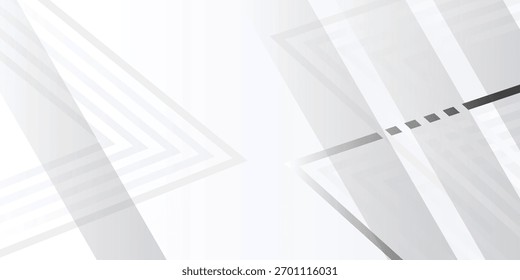 Fundo geométrico universal macio de prata branca para apresentação de negócios. Padrão elegante abstrato. Bordas do quadro. Minimalista 