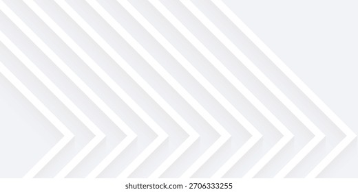 Fondo universal geométrico suave de plata blanco para presentación de negocios. Abstractas patrón elegante. Enmarcar los bordes. Minimalista vacío alineado en blanco BG.eps 10
