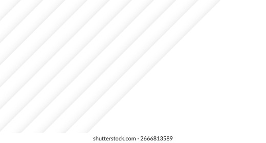 Fundo moderno abstrato simples branco com linhas diagonais. Ilustração vetorial abstrata