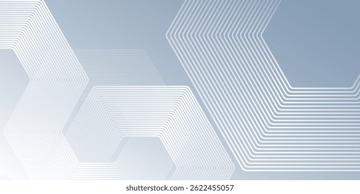 White simple with dynamic wavy hexagon texture. suitable for wallpaper poster banner abstract art design