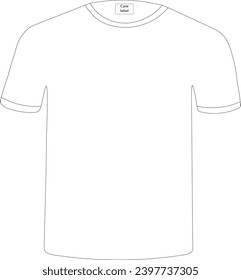 white simple t-shirt design template