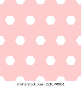 white six angle on pink background and pattern.