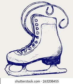White skates. Doodle style