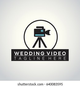 White and Sky Blue Vector Icons for Photographer on White Background. Camera Icon