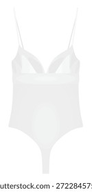 Mono blanco sin mangas. Ilustración vectorial