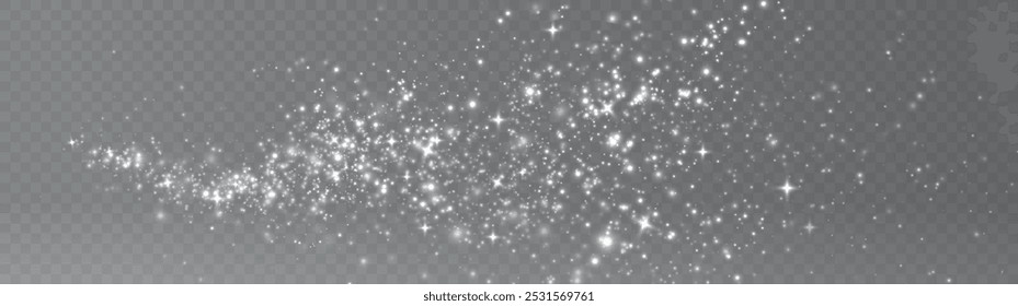 Blanco Pequeño resplandor realista Bokeh mágico. Polvo de textura Polvo de luz Pequeña blanco. Polvo de azúcar png explosión o salpicadura, caída de harina, sal en polvo cayendo suavemente.