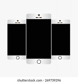 White smart phone