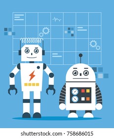 White Smart Robot illustration