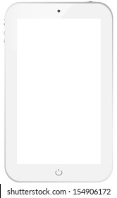 White smart-phone design, isolated on white.