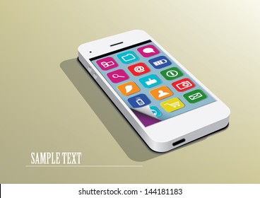 856,941 Mobile phone isolated Stock Illustrations, Images & Vectors ...