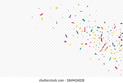 White Smear Abstract Transparent Background. FallingFestive Particles Postcard. Christmas Confetti Illustration. Green Paint Carnival Invitation.