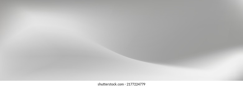 White Smog Weather Monochrom Silver Gradient Mesh. Cloudy Flow Water Liquid Sky Wavy Background. Curve Fluid Pastel Blurry Metal Light Smooth Surface. Gray Smooth Grey Smoke Cloud Gradient Backdrop.