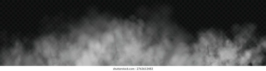 White smoke cloud with overlay effect on dark background.