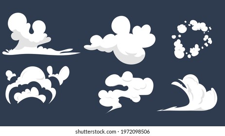 White smoke effect on dark background