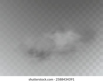 White smoke or fog flow on floor. Large mist in dark room on black background. Smoke on stage studio. White cloud