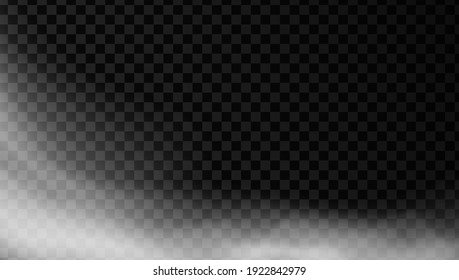Weißer Rauch oder Nebel, Vektorhintergrund. Einziger nebeldurchsichtiger Effekt. Dampf-Texturgrafik. Konzept der Pulverexplosion.