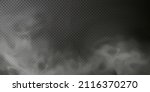 White smoke puff isolated on transparent black background. PNG. Steam explosion special effect. Effective texture of steam, fog, smoke png. Vector.