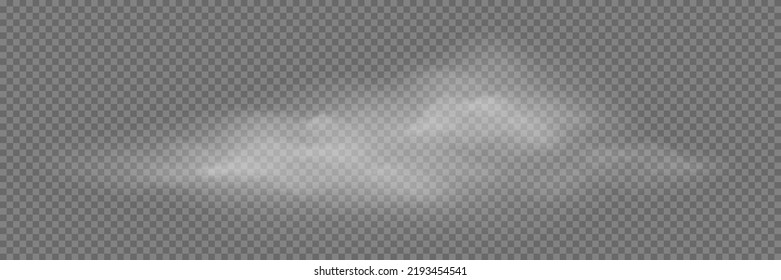 White Smoke Puff Isolated On Transparent Black Background.. Steam Explosion Special Effect. Effective Texture Of Steam, Fog, Cloud, Smoke.  Stock Royalty Free Vector Illustration. PNG