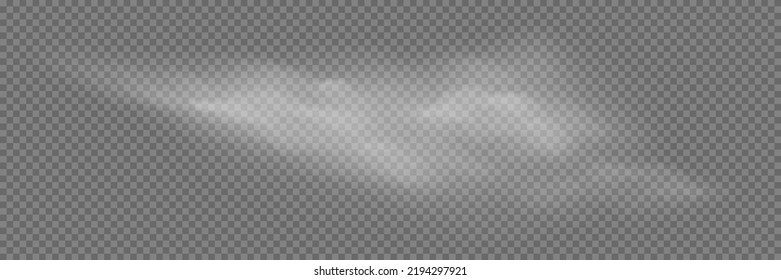 Fuma blanca aislada sobre fondo negro transparente. Efecto especial de la explosión de vapor. Textura efectiva de vapor, niebla, nube, humo.  Ilustración vectorial libre de regalías de acciones. PNG