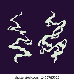 Humo blanco en el fondo marino
