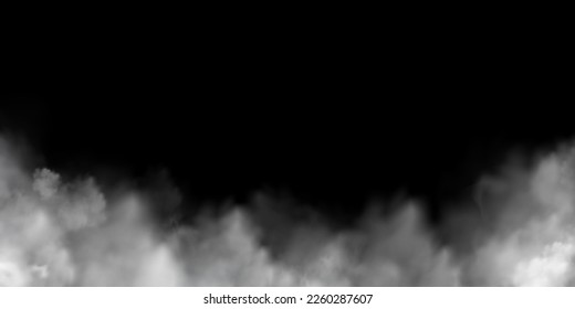 Textura de humo blanca aislada en fondo transparente. Efecto especial de vapor. Ilustración vectorial libre de regalías de las acciones. PNG	
