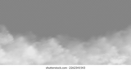 Textura de humo blanca aislada en fondo transparente. Efecto especial de vapor. Ilustración vectorial libre de regalías de las acciones. PNG	
