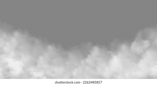 Textura de humo blanca aislada en fondo transparente. Efecto especial de vapor. Ilustración vectorial libre de regalías de las acciones. PNG	
